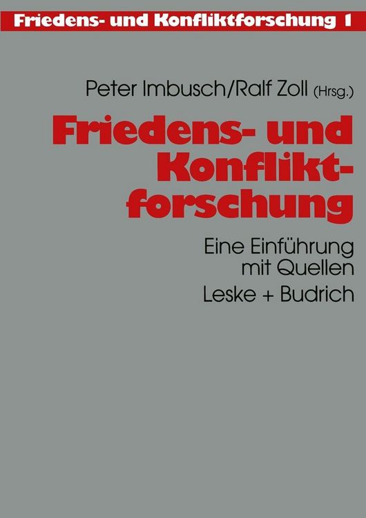 Produktbild: Friedens- und Konfliktforschung