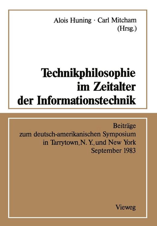 Produktbild: Technikphilosophie im Zeitalter der Informationstechnik
