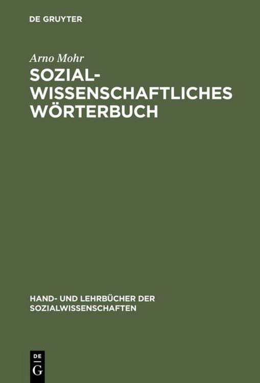Produktbild: Sozialwissenschaftliches W&ouml;rterbuch