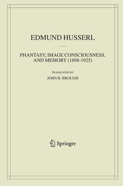 Produktbild: Phantasy, Image Consciousness, and Memory (1898-1925)