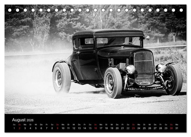 Produktbild: Hot Rods (Tischkalender 2026 DIN A5 quer), CALVENDO Monatskalender