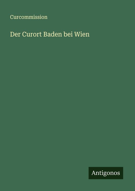 Produktbild: Der Curort Baden bei Wien