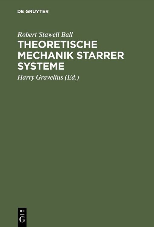 Produktbild: Theoretische Mechanik starrer Systeme
