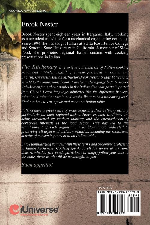 Produktbild: The Kitchenary Dictionary and Philosophy of Italian Cooking