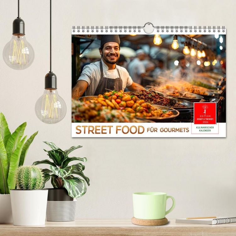 Produktbild: Street Food f&uuml;r Gourmets (Wandkalender 2026 DIN A4 quer), CALVENDO Monatskalender