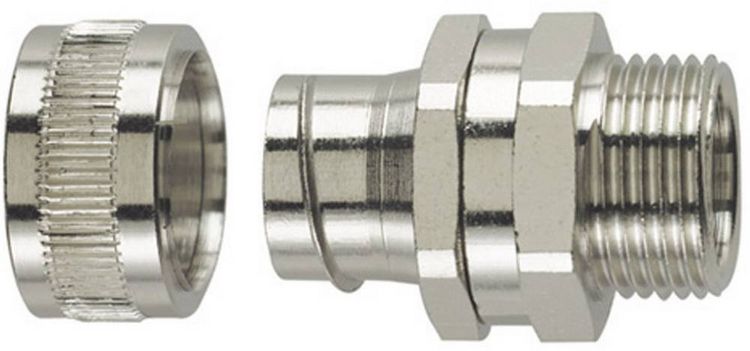 Produktbild: HellermannTyton 166-30405 SC25-SM-M25 Schlauchverschraubung Metall M25 21.10mm Gerade 1St.
