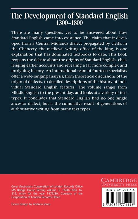 Produktbild: The Development of Standard English, 1300 1800