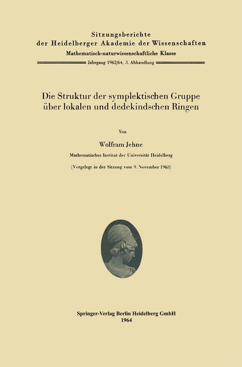 Produktbild: Die Struktur der symplektischen Gruppe &uuml;ber lokalen und dedekindschen Ringen