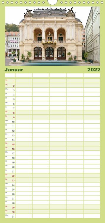 Produktbild: Familienplaner Kurort Karlsbad (Wandkalender 2022 , 21 cm x 45 cm, hoch)