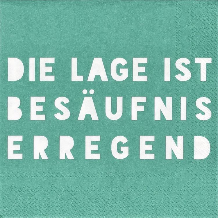 Produktbild: Serviette "Die Lage ist bes&auml;ufniserregend"