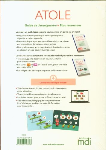 Produktbild: Atole, apprendre l'attention &agrave; l'&eacute;cole : cycles 2 et 3