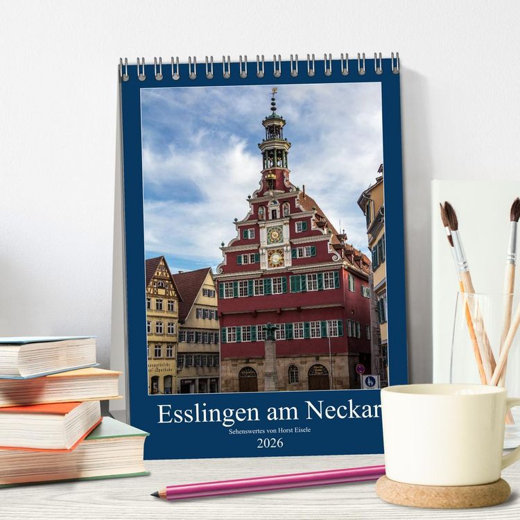 Produktbild: Esslingen am Neckar - Sehenswertes (Tischkalender 2026 DIN A5 hoch), CALVENDO Monatskalender