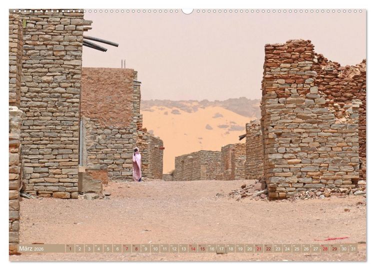 Produktbild: Mauretanien - Kaleidoskop einer W&uuml;stenwelt (hochwertiger Premium Wandkalender 2026 DIN A2 quer), Kunstdruck in Hochglanz