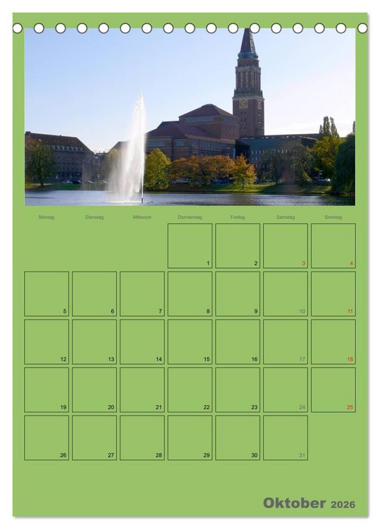 Produktbild: Rund um die Kieler F&ouml;rde / Planer (Tischkalender 2026 DIN A5 hoch), CALVENDO Monatskalender