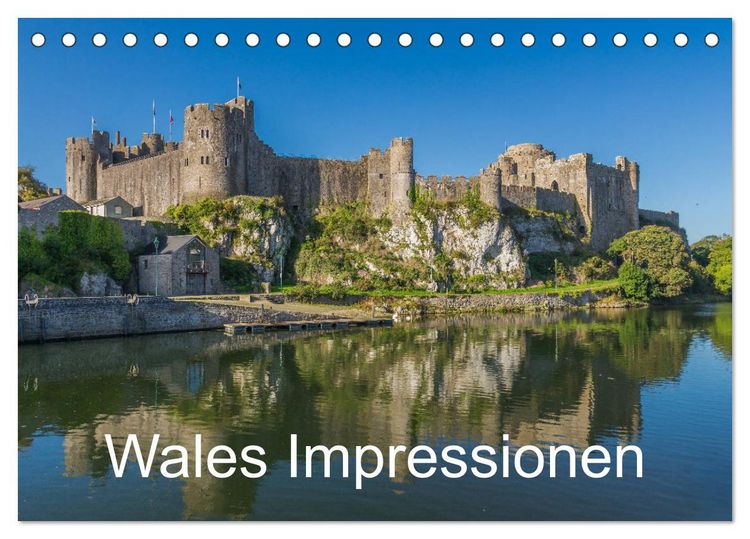 Produktbild: Wales Impressionen (Tischkalender 2026 DIN A5 quer), CALVENDO Monatskalender
