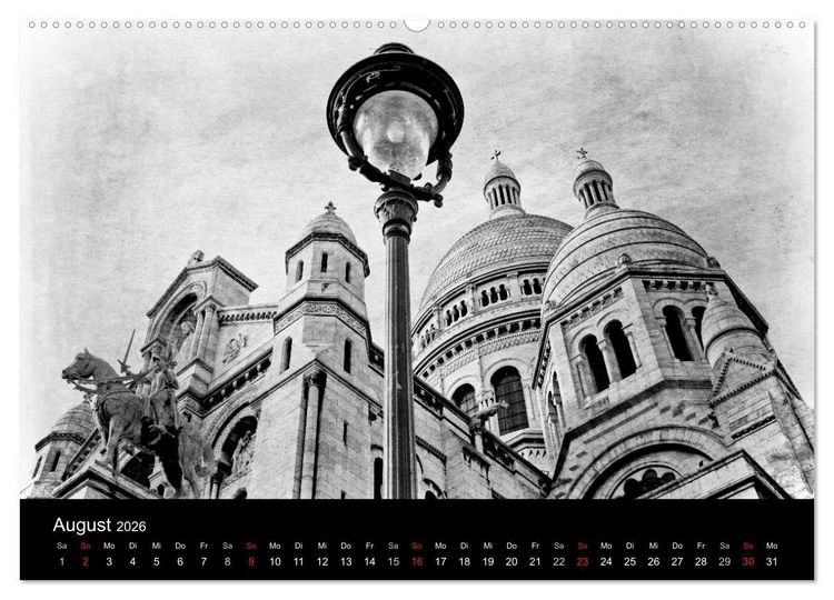 Produktbild: Streifzug durch Paris (hochwertiger Premium Wandkalender 2026 DIN A2 quer), Kunstdruck in Hochglanz