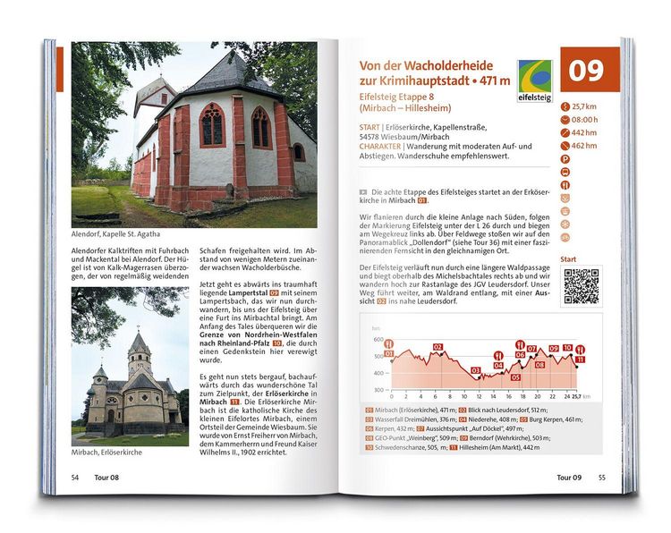 Produktbild: KOMPASS Wanderf&uuml;hrer Eifelsteig, vom Dom zu Aachen zum Dom in Trier, 50 Touren mit Extra-Tourenkarte