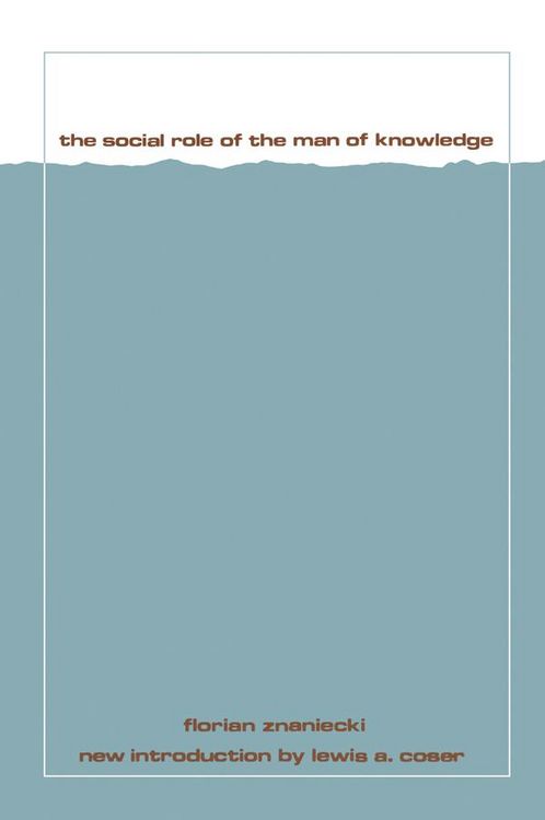 Produktbild: The Social Role of the Man of Knowledge