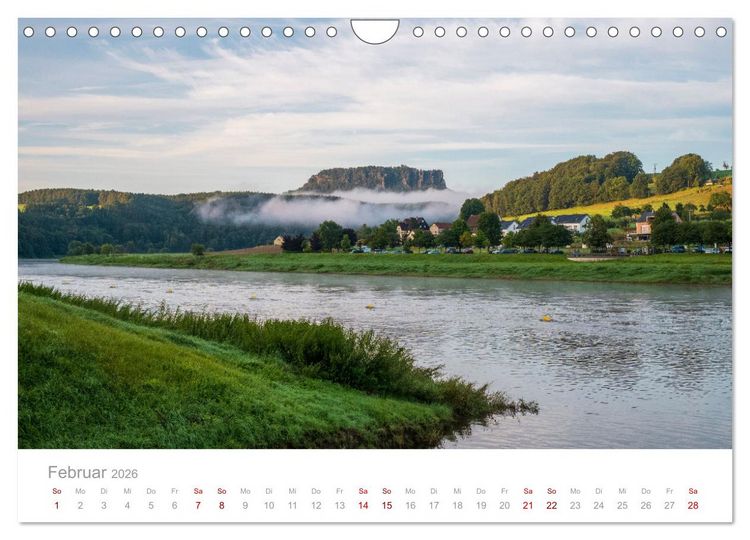 Produktbild: Sachsen - Eine stimmungsvolle Wanderung in Bildern (Wandkalender 2026 DIN A4 quer), CALVENDO Monatskalender