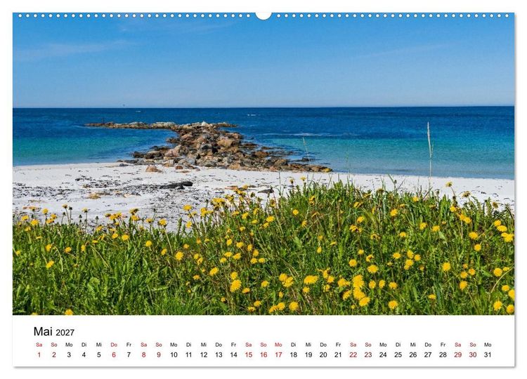 Produktbild: Inseln im Nordmeer - Lofoten-And&oslash;ya-Senja (Wandkalender 2027 DIN A2 quer), CALVENDO Monatskalender