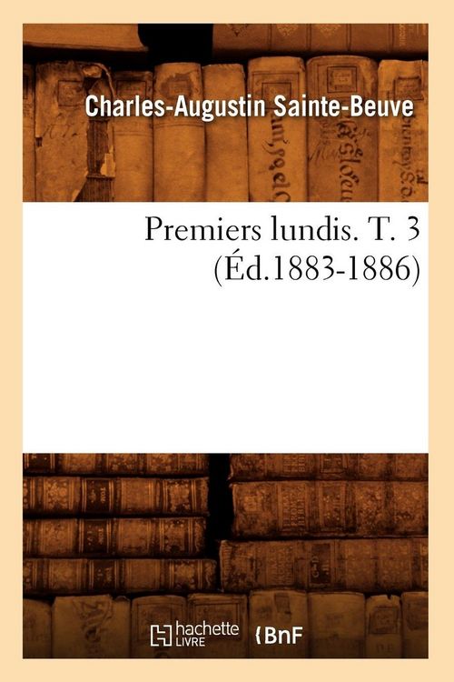 Produktbild: Premiers lundis. T. 3 (&Eacute;d.1883-1886)