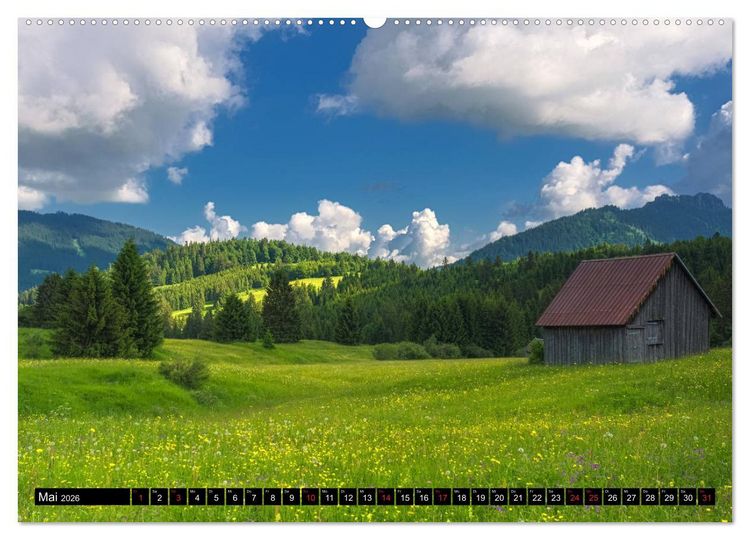 Produktbild: Bergwelten (hochwertiger Premium Wandkalender 2026 DIN A2 quer), Kunstdruck in Hochglanz