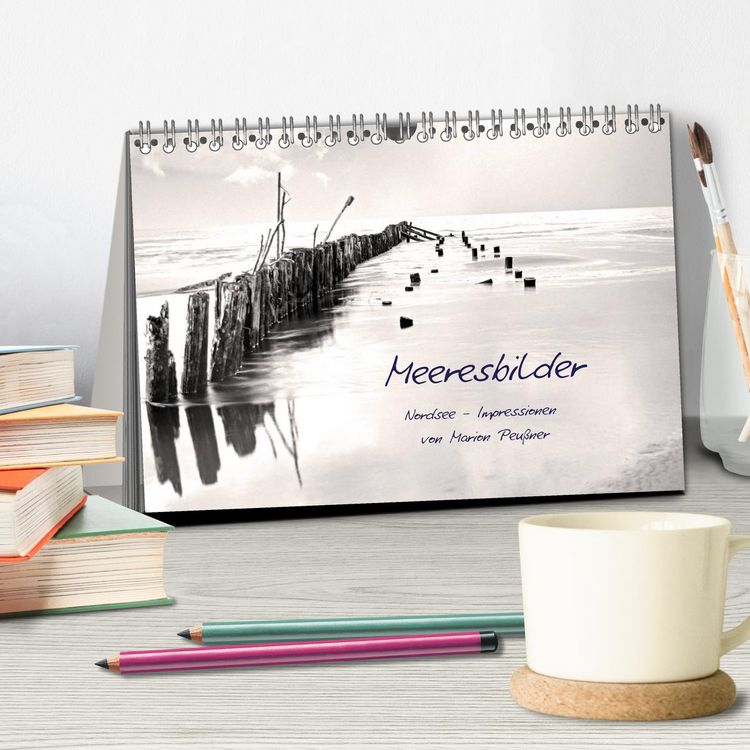 Produktbild: Meeresbilder - Nordsee-Impressionen (Tischkalender 2026 DIN A5 quer), CALVENDO Monatskalender