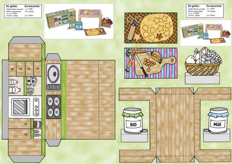 Produktbild: Das Ausschneide-Bastelbuch Mein Puppenhaus