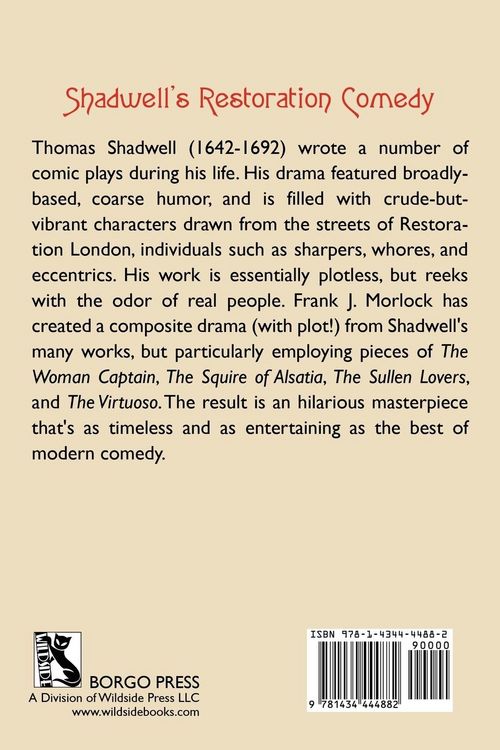 Produktbild: Shadwell's Restoration Comedy
