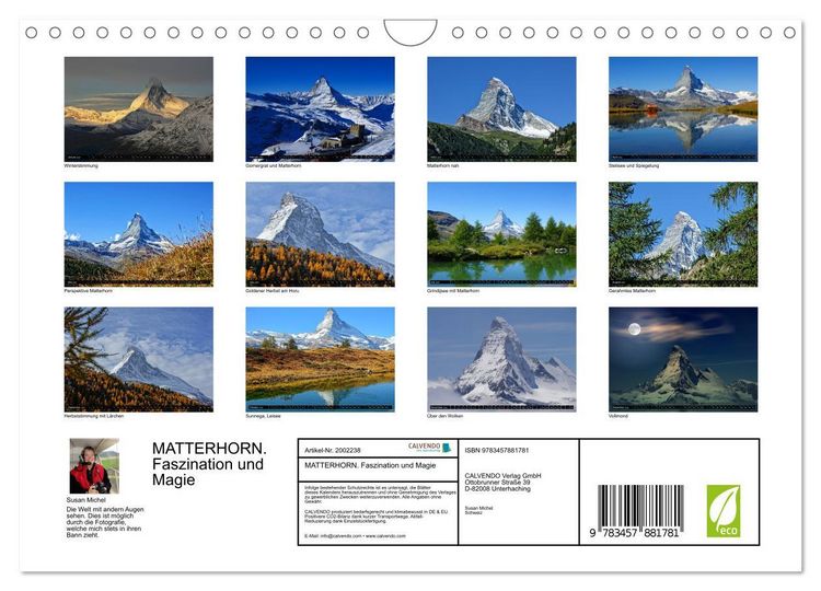 Produktbild: MATTERHORN. Faszination und Magie (Wandkalender 2026 DIN A4 quer), CALVENDO Monatskalender