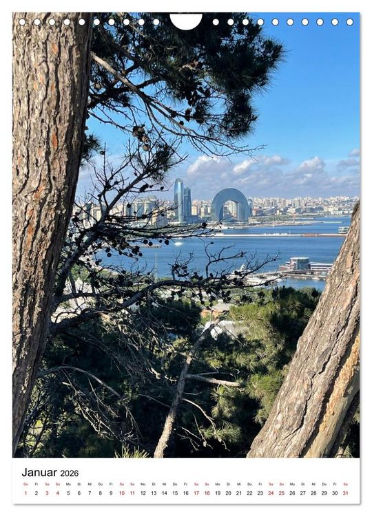 Produktbild: Aserbaidschan - Eine Reise von Baku in den Kaukasus (Wandkalender 2026 DIN A4 hoch), CALVENDO Monatskalender