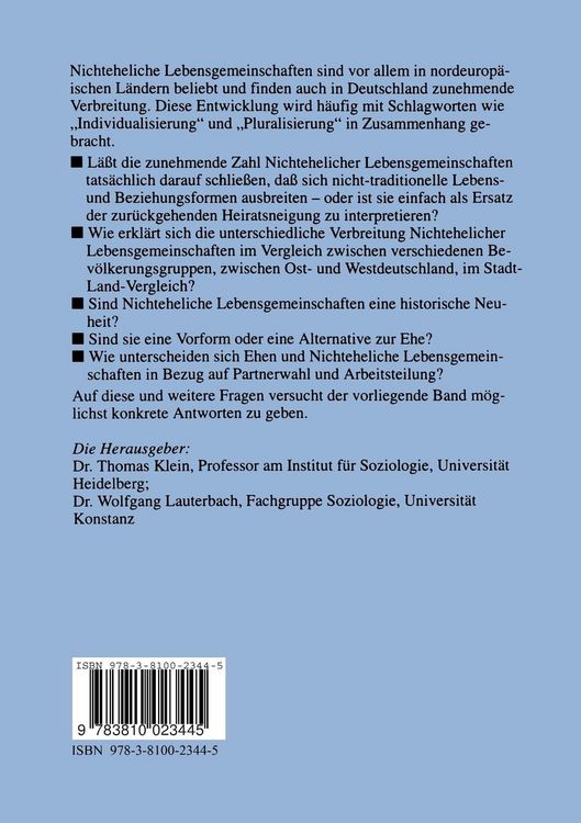 Produktbild: Nichteheliche Lebensgemeinschaften