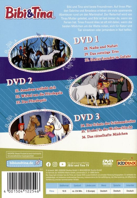 Produktbild: Bibi & Tina - Box 4 Folge 28-36 [3 DVDs]