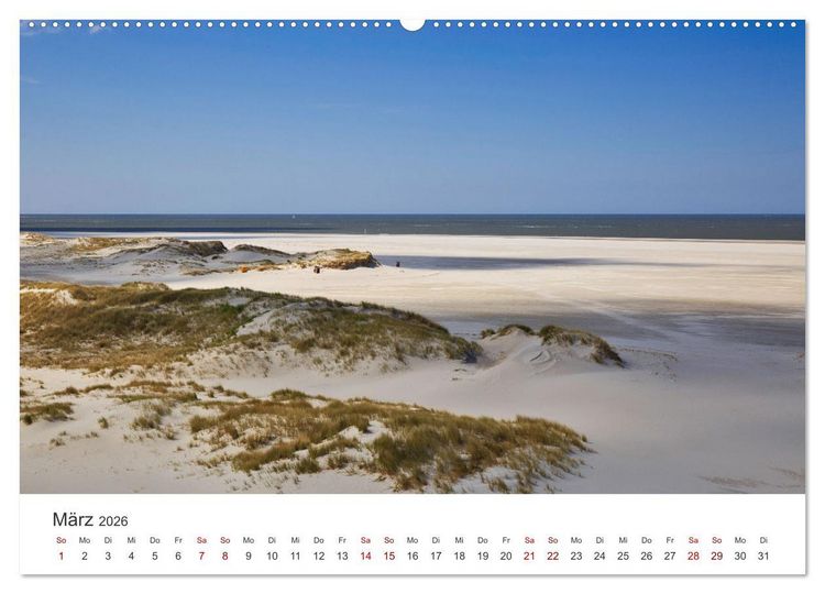 Produktbild: Amrum - Perle der Nordsee (hochwertiger Premium Wandkalender 2026 DIN A2 quer), Kunstdruck in Hochglanz