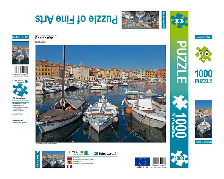 Produktbild: CALVENDO Puzzle Bootshafen | 1000 Teile Lege-Gr&ouml;&szlig;e 64x48cm Foto-Puzzle f&uuml;r gl&uuml;ckliche Stunden