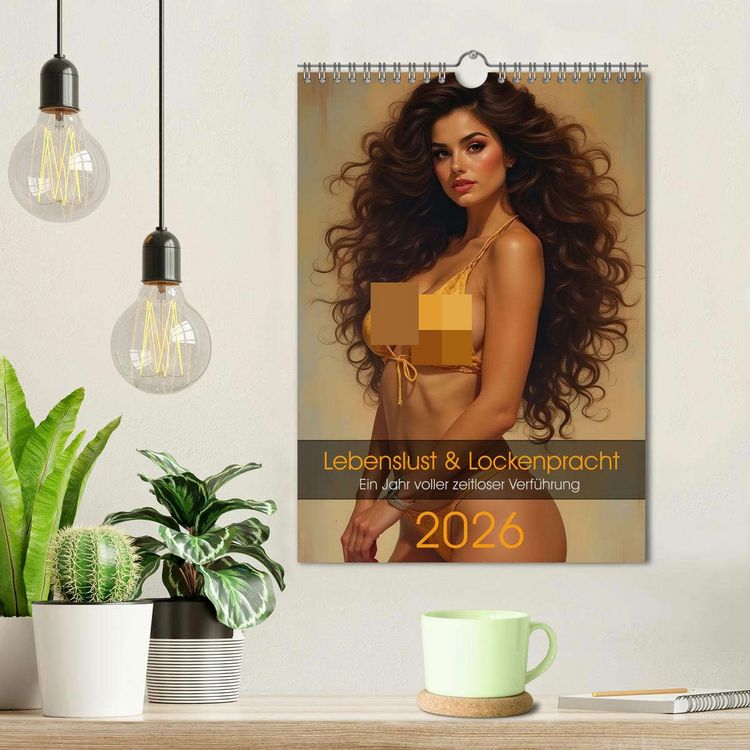 Produktbild: Lebenslust & Lockenpracht (Wandkalender 2026 DIN A4 hoch), CALVENDO Monatskalender