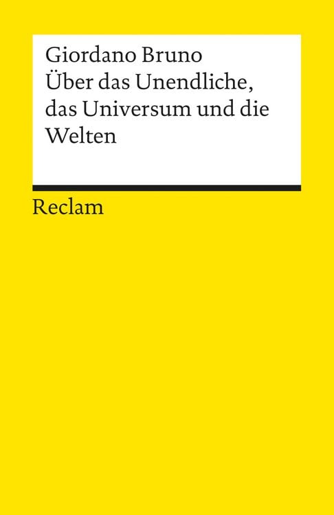 Produktbild: Über das Unendliche, das Universum und die Welten