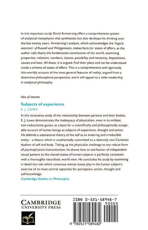 Produktbild: A World of States of Affairs