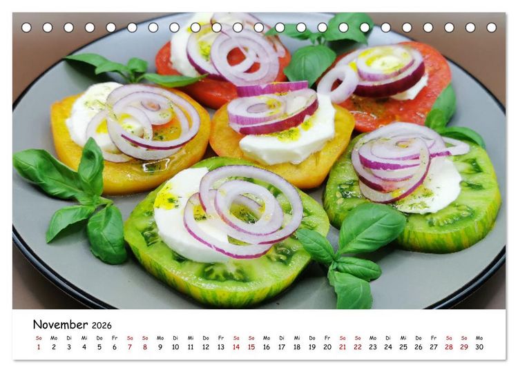 Produktbild: Tomaten Satt (Tischkalender 2026 DIN A5 quer), CALVENDO Monatskalender