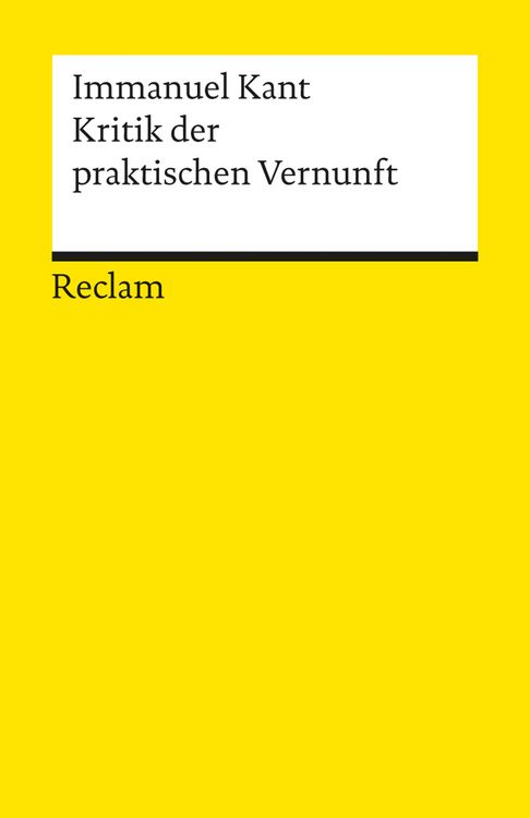 Produktbild: Kritik der praktischen Vernunft