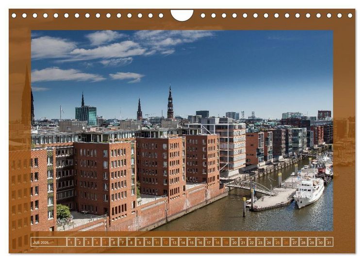 Produktbild: Hamburg, die Weltstadt im Norden von Deutschland (Wandkalender 2026 DIN A4 quer), CALVENDO Monatskalender
