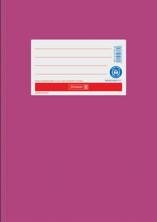 Produktbild: Brunnen Hefth&uuml;lle A5, Papier extrastark, pink