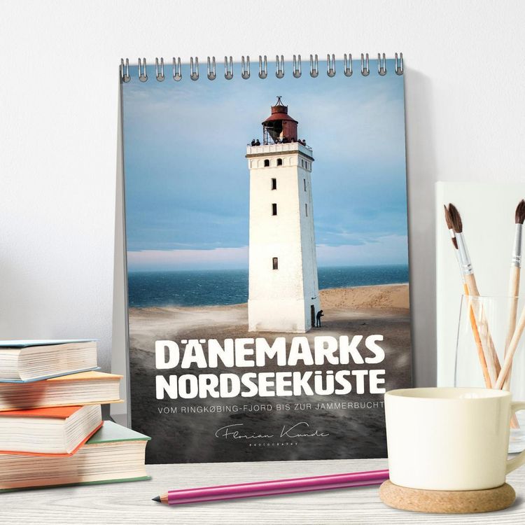 Produktbild: D&auml;nemarks Nordseek&uuml;ste - Vom Ringk&oslash;bing-Fjord bis zur Jammerbucht (Tischkalender 2026 DIN A5 hoch), CALVENDO Monatskalender