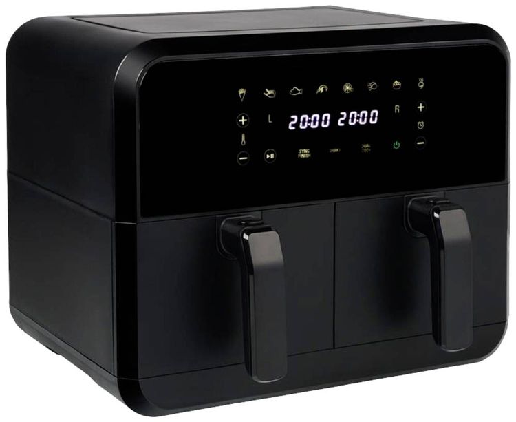 Produktbild: Princess Doppel-Fritteuse 8l 2400W mit Display Schwarz