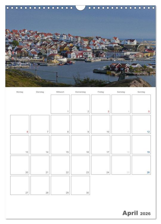 Produktbild: Typisch Schwedisch Bohusl&auml;n (Wandkalender 2026 DIN A3 hoch), CALVENDO Monatskalender