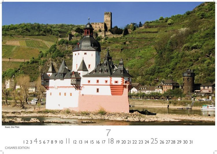 Produktbild: Der Rhein Kalender 2027 &ndash; Wandkalender | Fotokalender Deutschland 50x35cm | mit 12 eindrucksvollen Aufnahmen von Flusslandschaften, Burgen und Weinregionen