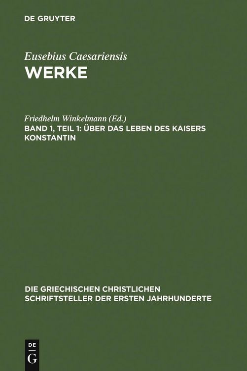 Produktbild: &Uuml;ber das Leben des Kaisers Konstantin