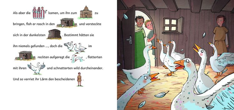 Produktbild: Einer, der seinen Mantel teilte ... Die Geschichte von Sankt Martin in Bildw&ouml;rtern