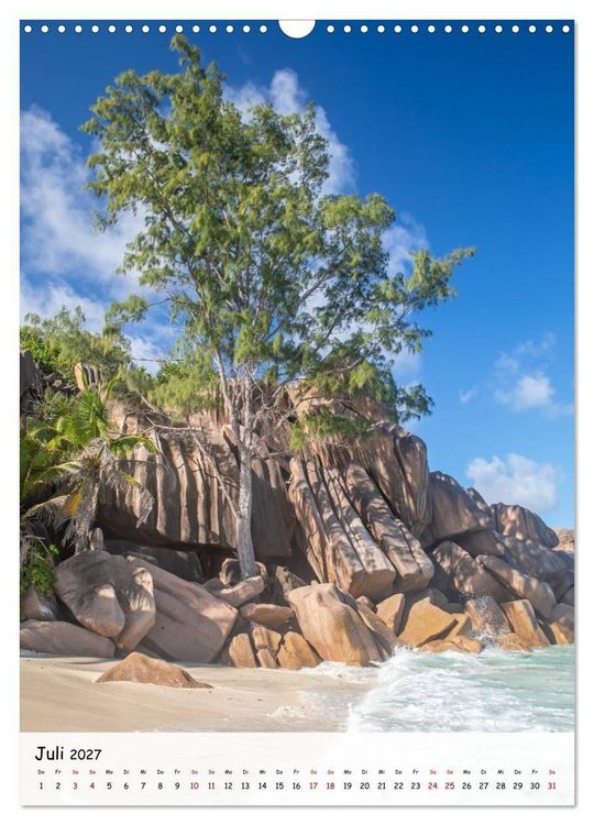 Produktbild: Seychellen -Traumhafte Landschaften (Wandkalender 2027 DIN A3 hoch), CALVENDO Monatskalender