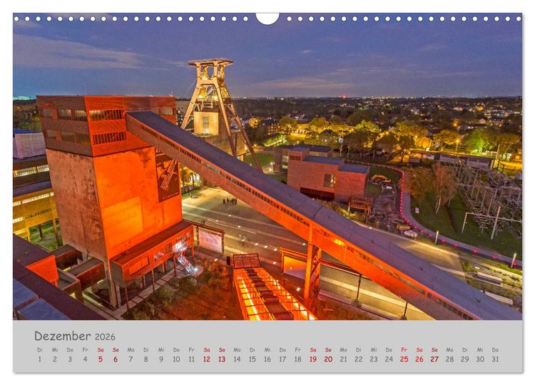 Produktbild: Das Ruhrgebiet Industrieromantik und Natur (Wandkalender 2026 DIN A3 quer), CALVENDO Monatskalender